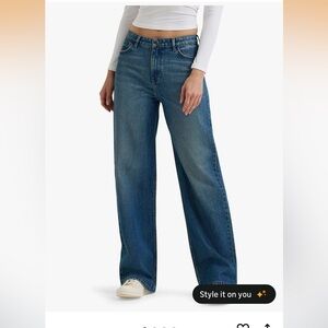 👖Wrangler Women's Mid-Rise Wide Leg Blue “Ace” Jeans